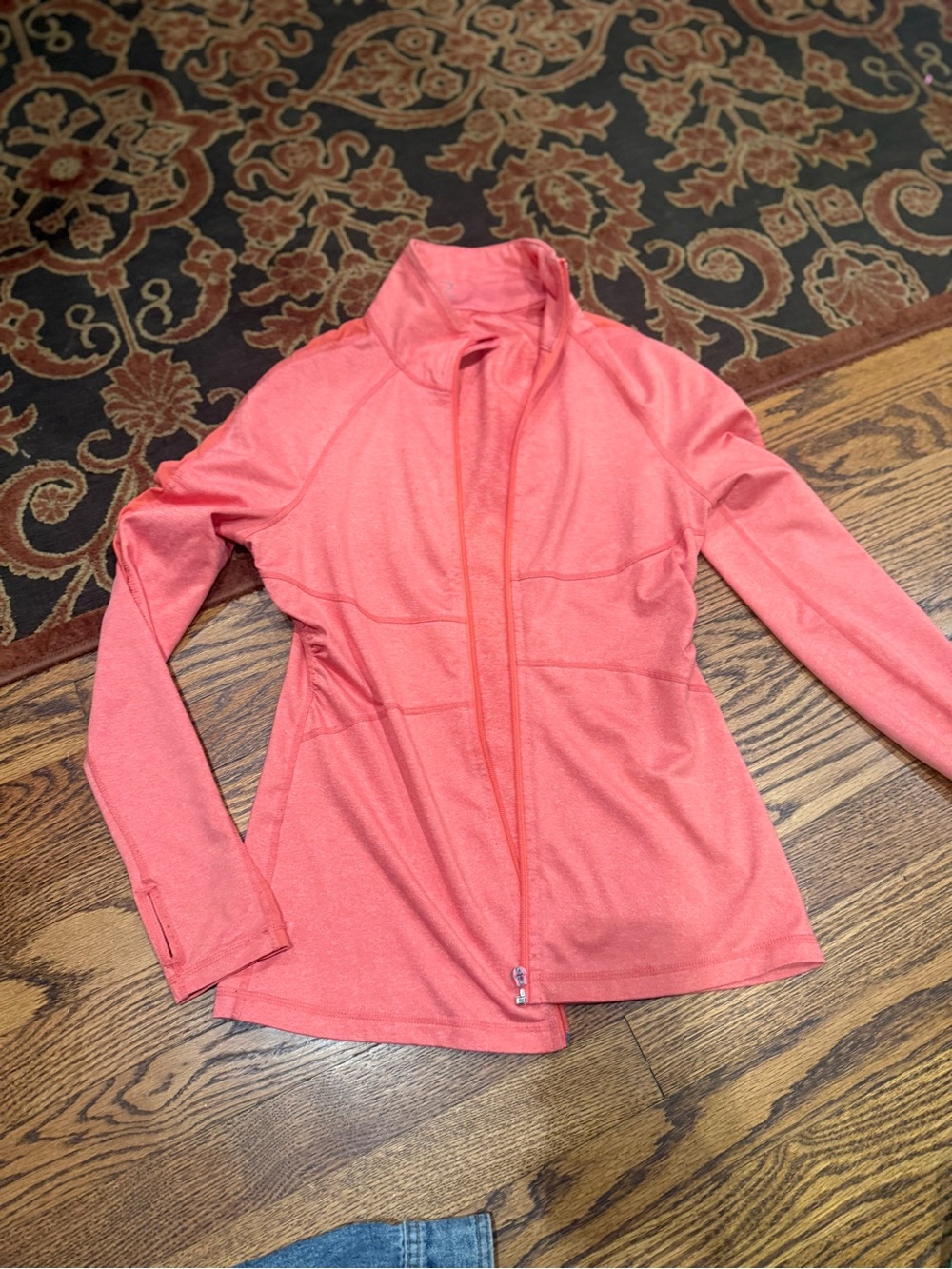 Zella Coral Pink Full-Zip Lightweight Jacket